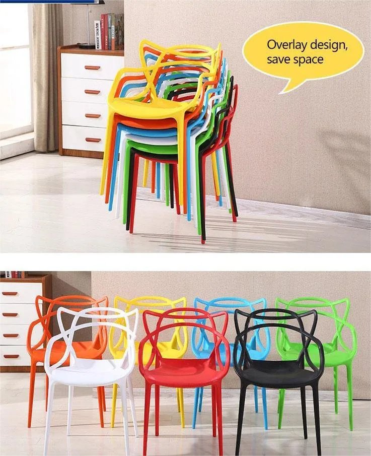 Cheap Modern Stackable Plastic Dining Chair for Kitchen Dining Room Restaurant