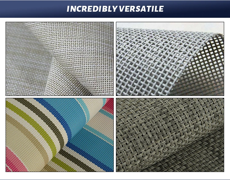 PVC Woven Fabric Chair Beach Usage PVC Coating Mesh