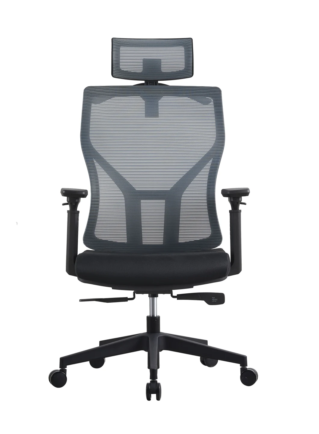 Adjustable 360 Swivel Executive Office Desk Chair Height Black Nylon Base PU Castors Office Chair